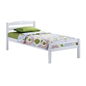 Diamond Twin Bed - White