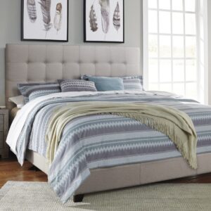 Ashley King Bed - Beige