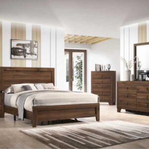 Crown Mark 6 Pc King Bedroom - Light Brown