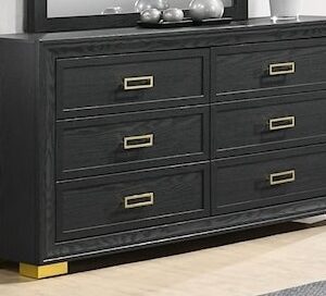 Crown Mark Dresser - Black/Gold