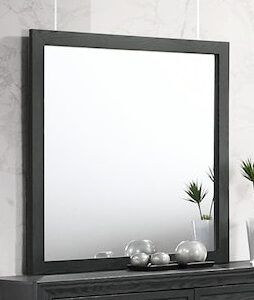 Crown Mark Mirror - Black/Gold