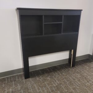 Modern Twin Bookcase Headboard - Black