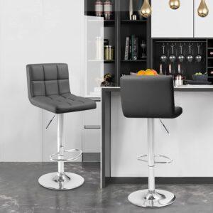 UCF 2 Pc Adjustable Stools - Grey