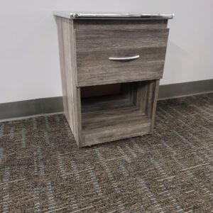 Modern Nightstand - Suede Gray