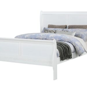 Crown Mark Twin Bed - White