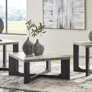 Ashley 3 Pc Table Set - Faux Cement