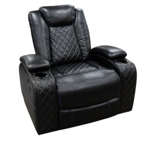 American Wholesale Glider Recliner - Omega Black