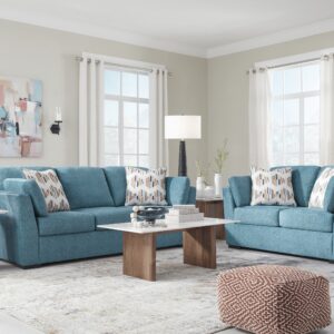 Ashley Furniture Sofa and Loveseat - Teal