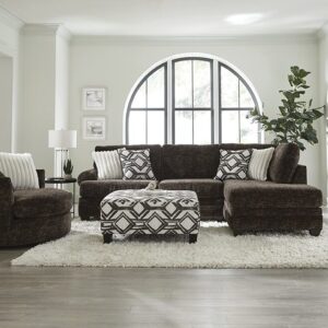 Albany Furniture 2 Pc Sectional - Galactic Chocolate
