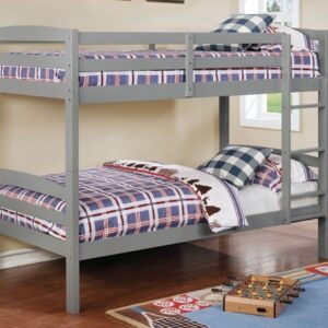 American Wholesale Twin/Twin Bunkbed - Gray Wood