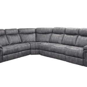 American Wholesale 3 Pc Reclining Sectional - Knoxville Grey