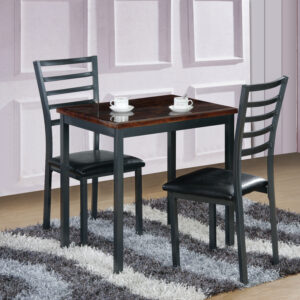 Nationwide 3 Pc Dining Set - Glossy Rosewood