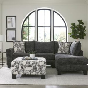 Albany Furniture 2 Pc Sectional - Galactic Charcoal