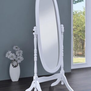 Coaster Cheval Mirror - White