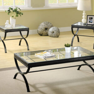 Nationwide 3 Pc Table Set - Clear Glass