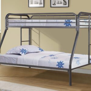 Nationwide Twin/Full Bunkbed - Gray Metal