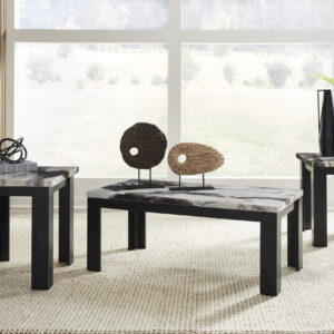 Ashley 3 Pc Table Set - Multi-Marble