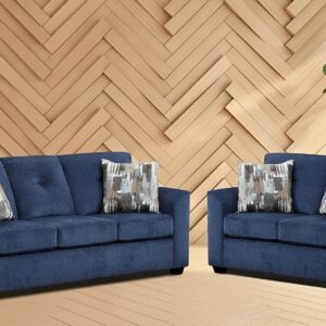 Washington Sofa and Loveseat - Gerald Navy