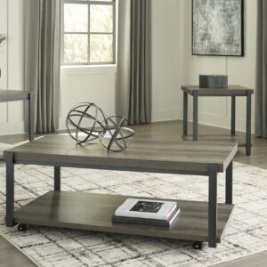 Ashley 3 Pc Table Set - Gray