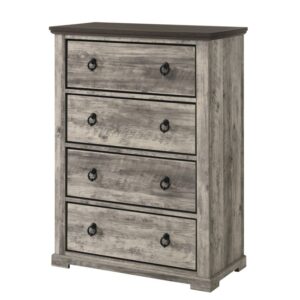 Crown Mark Chest - Light Gray