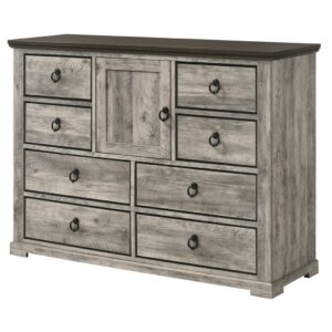 Crown Mark Dresser - Light Gray