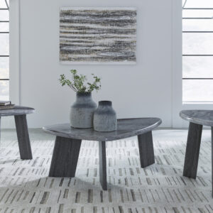 Ashley 3 Pc Table Set - Gray Marble