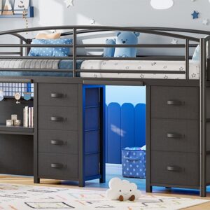 UCF Twin Loft Bed - Black