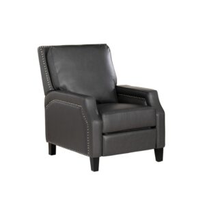 Linon Push-Back Recliner - Grey