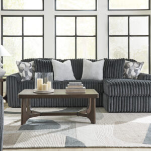 Ashley Furniture 2 Pc Sectional - Gunmetal Madness