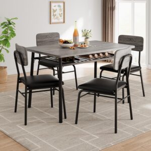 UCF 5 Pc Dining Set - Weathered Gray