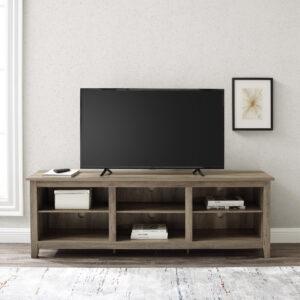 United Import and Export TV Stand - Weathered Gray