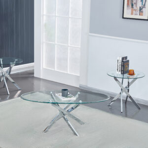 Nationwide 3 Pc Table Set - Clear Glass