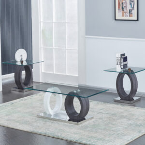 Nationwide 3 Pc Table Set - Clear Glass